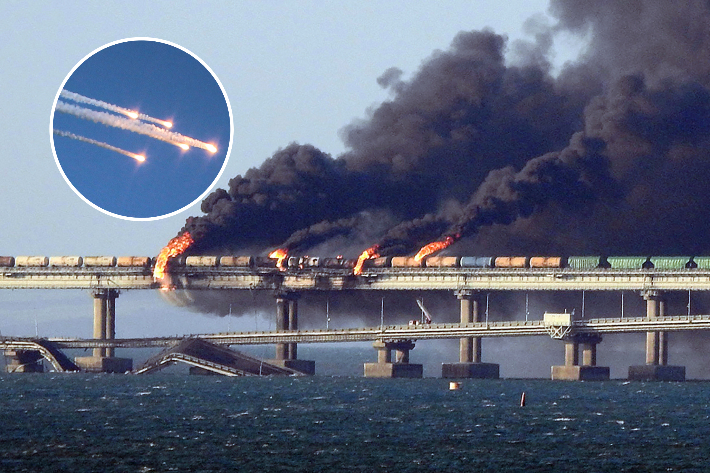 Fact Check: Do Videos Show Missile Hitting Russia's Kerch Bridge in Crimea?