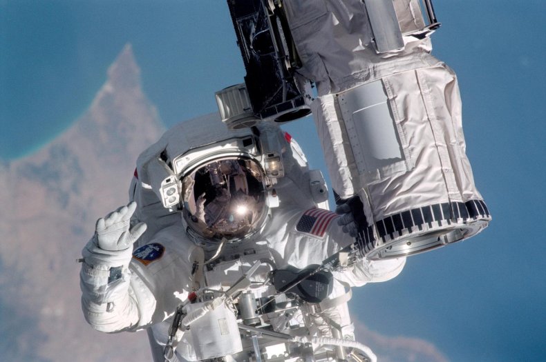 NASA astronaut in space suit