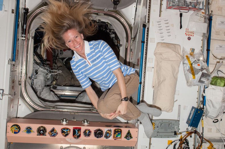 Karen Nyberg on the ISS