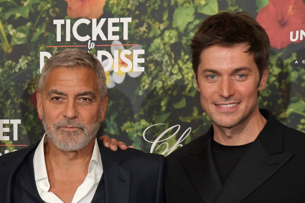 George Clooney and Lucas Bravo