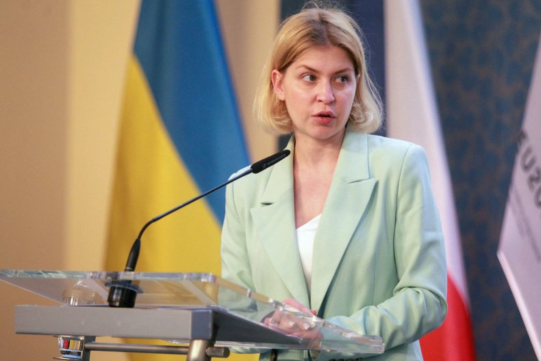 Olha Stefanishyna at July press conference Czech