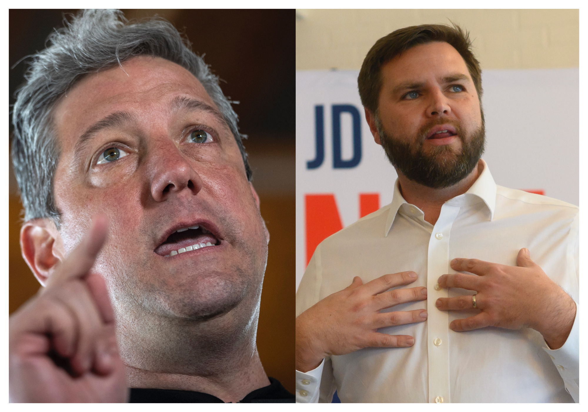 Tim Ryan Rips J.D. Vance on 'Replacement Theory,' Ties to 'Extremists'