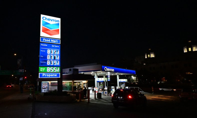 High, fuel, prices, gas, station, LA, California