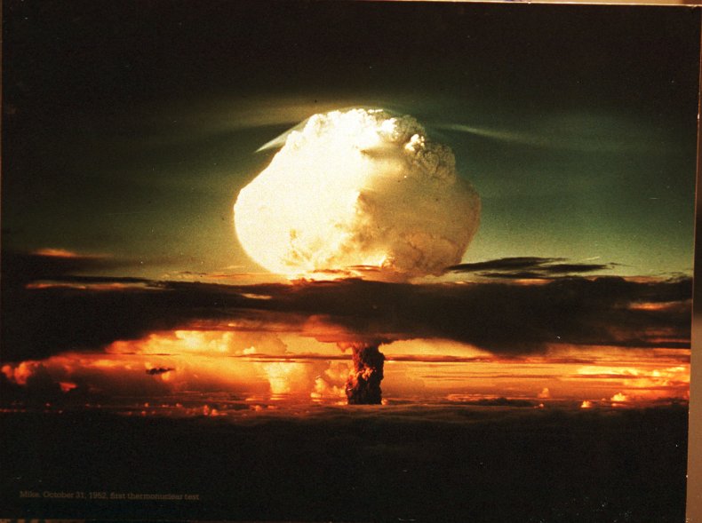 Первое термоядерное испытание в октябре 1952 года.
