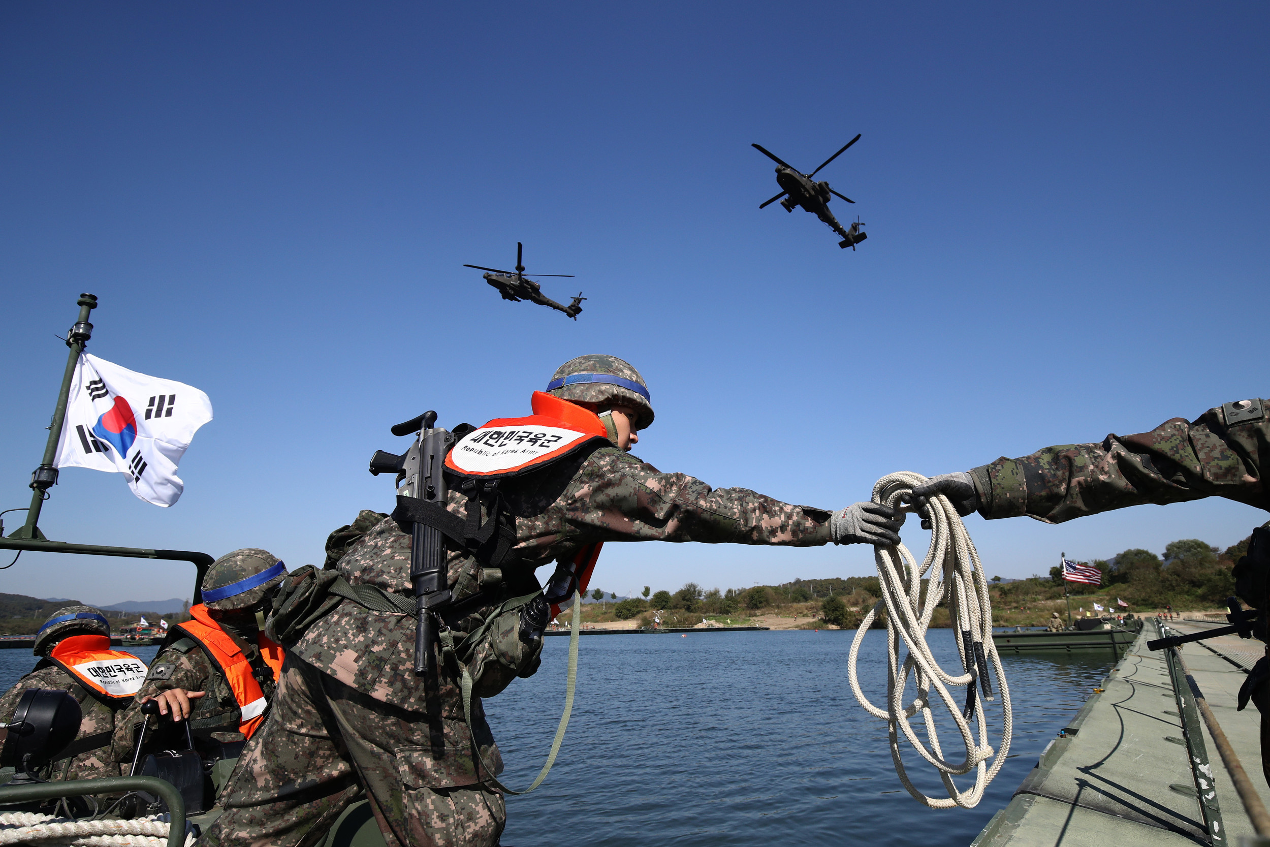 North Korea Fires Hundreds of Rounds as South Korea Begins Defense Drills
