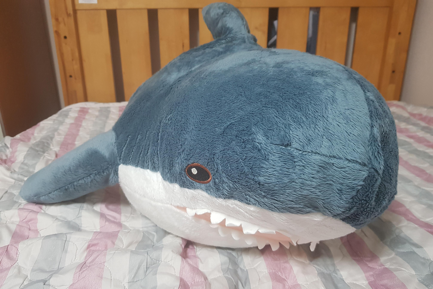 How The IKEA Shark Became A Trans Icon Newsweek   Ikea Blahaj Shark Trans Flag Bedding 