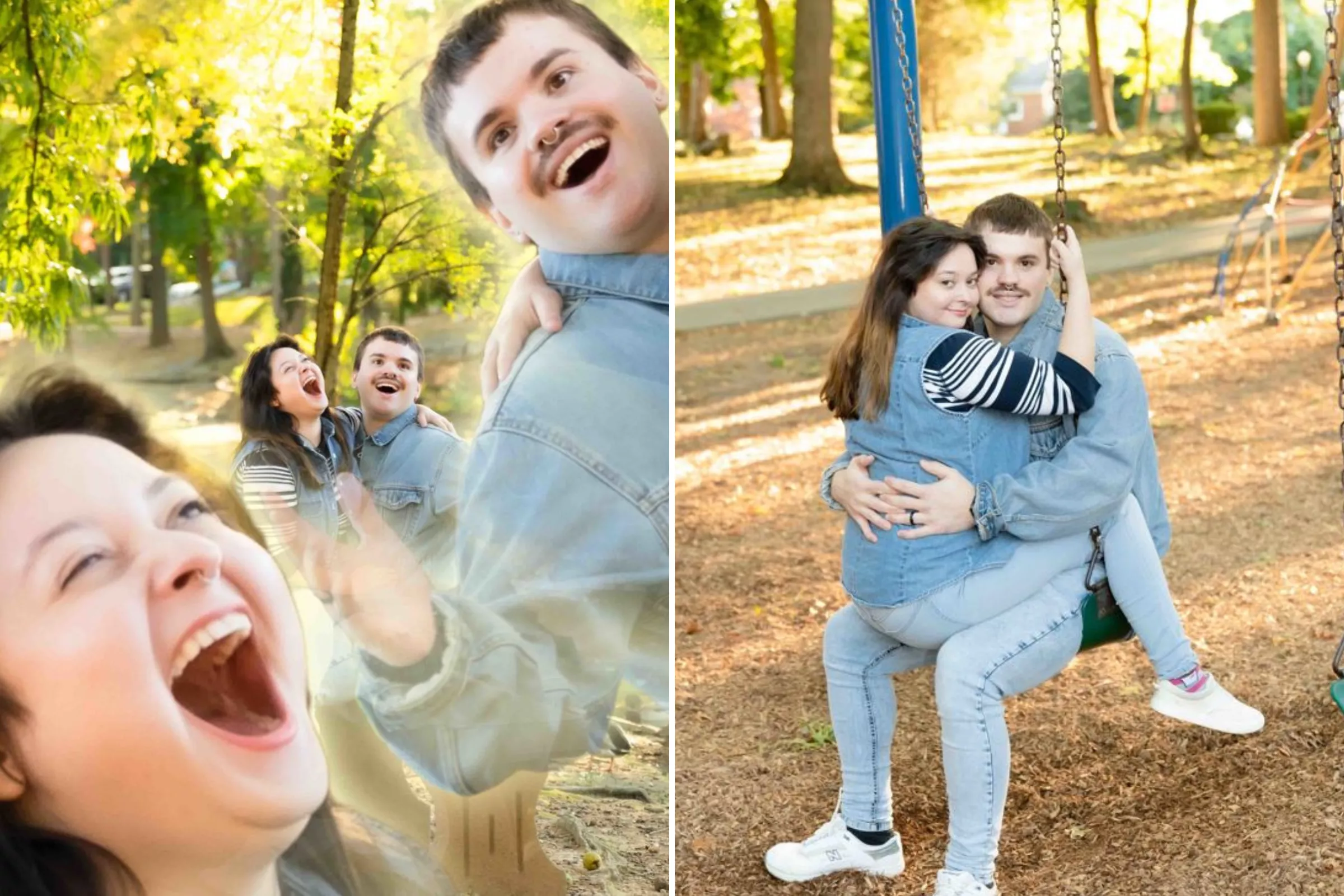Denim-Clad Couple Celebrates Engagement With Hilariously Awkward Photoshoot - Vimarsana News