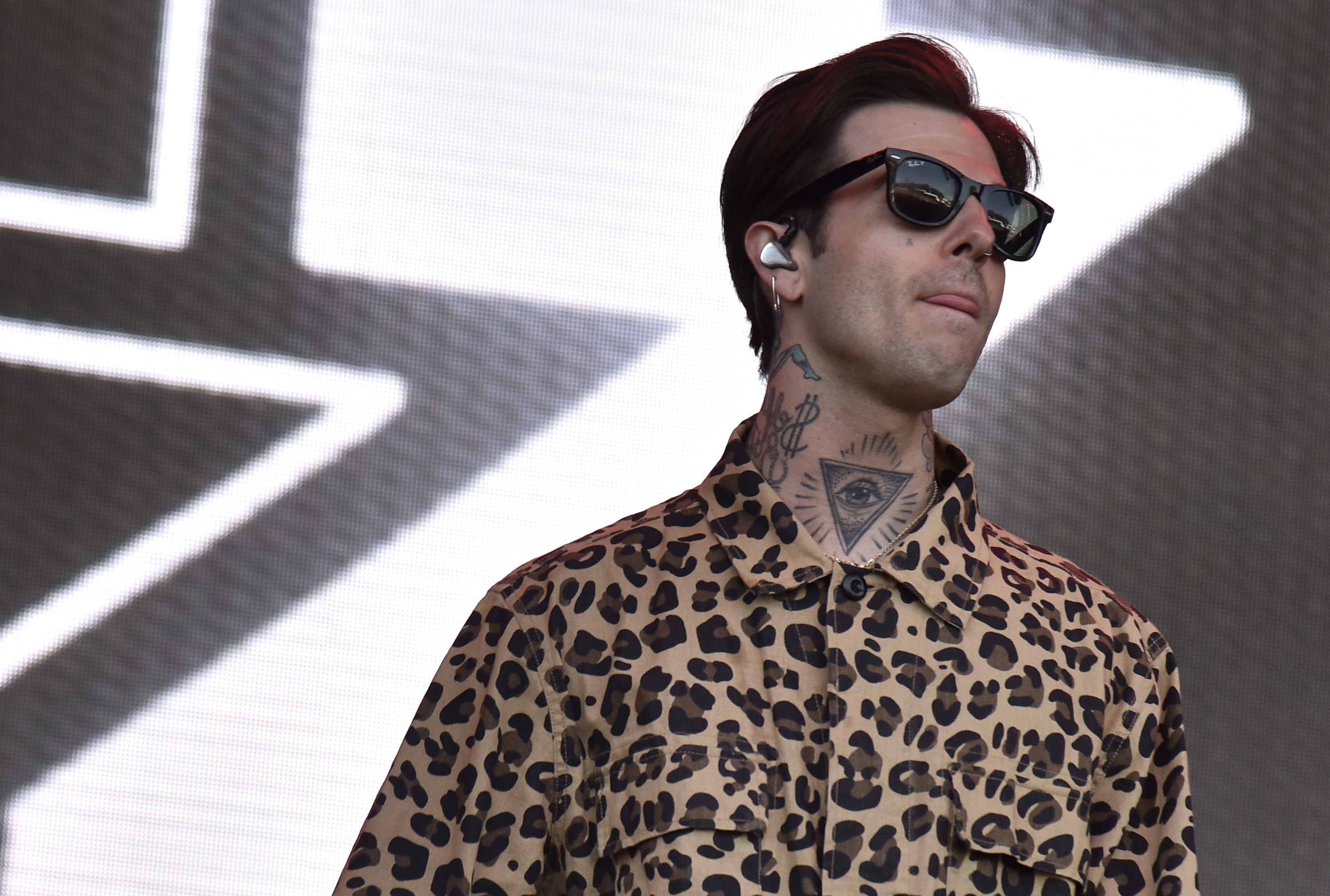 Jesse Rutherford singer of the band The Neighbourhood performs live