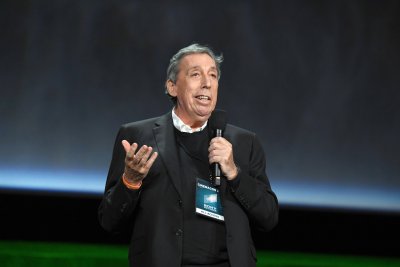 Ivan Reitman speaking on a panel Ivan Reitman speaking on a panel