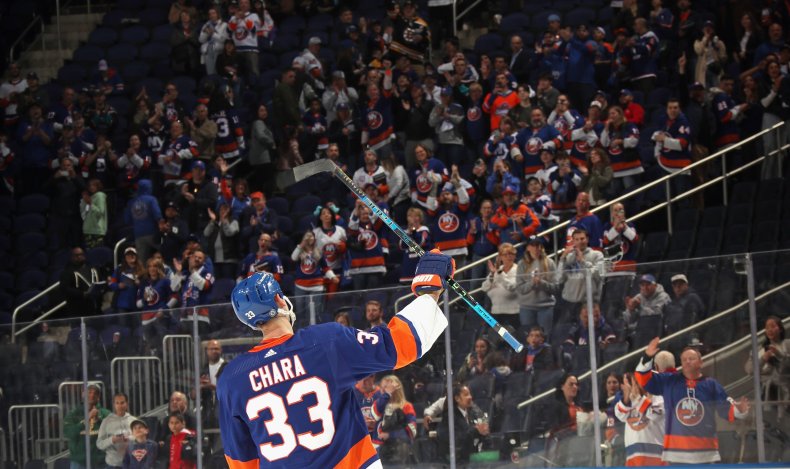 Zdeno Chara of the New York Islanders