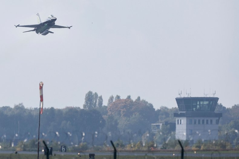 Belgian, F-16, participates, nuclear, Steadfast, Noon, exercise