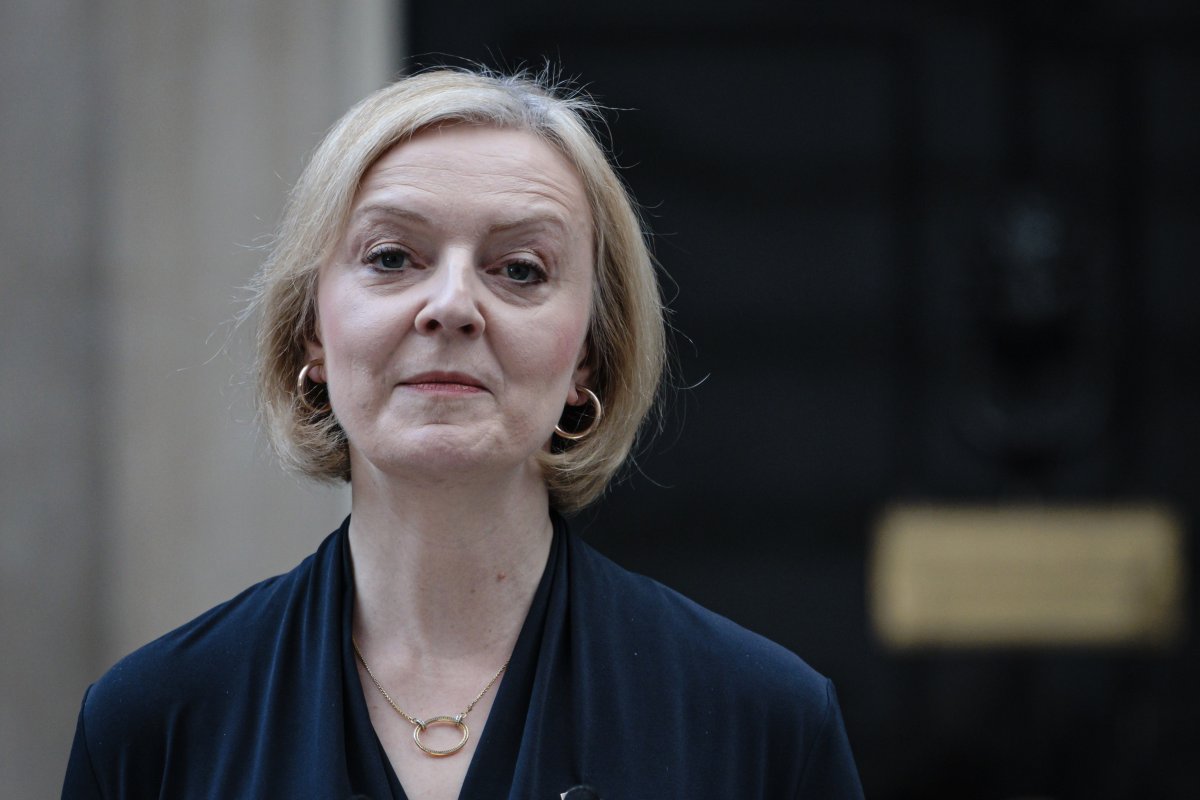 Prime Minister Liz Truss delivers her resignation