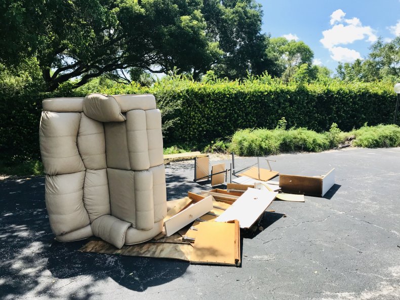 Couch on the street