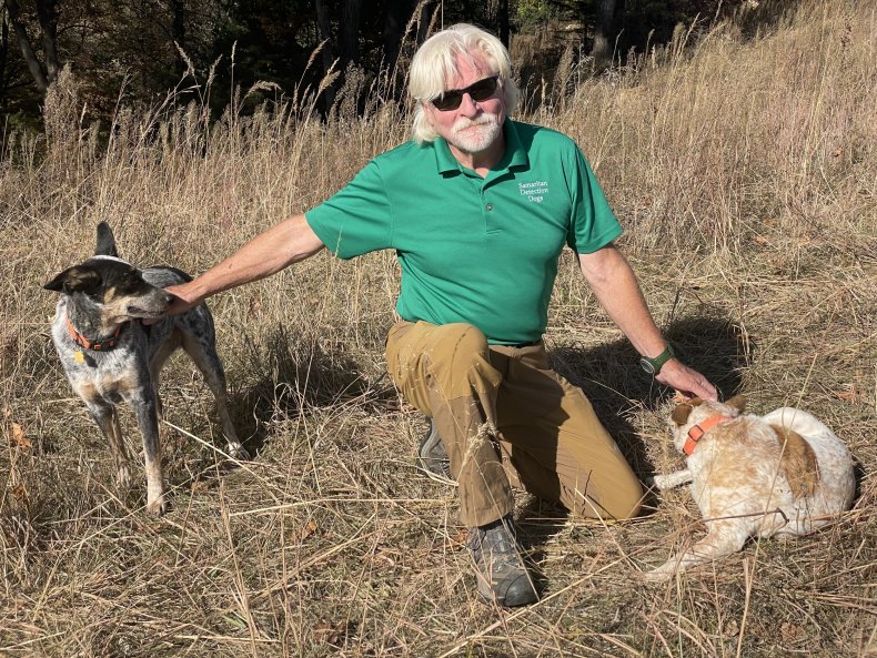 Cadaver dog handler Jim Peters