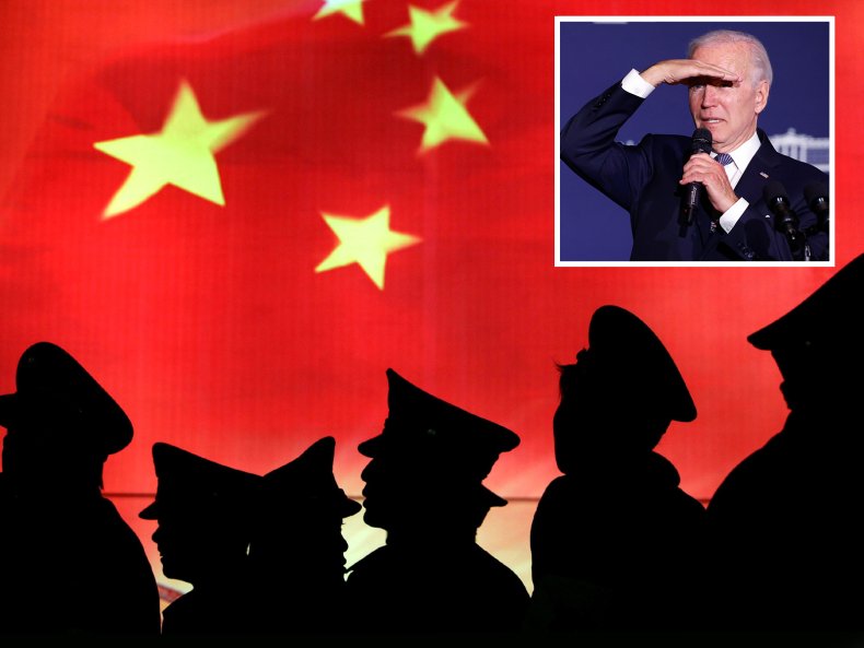 Composite Photo of Joe Biden and China 