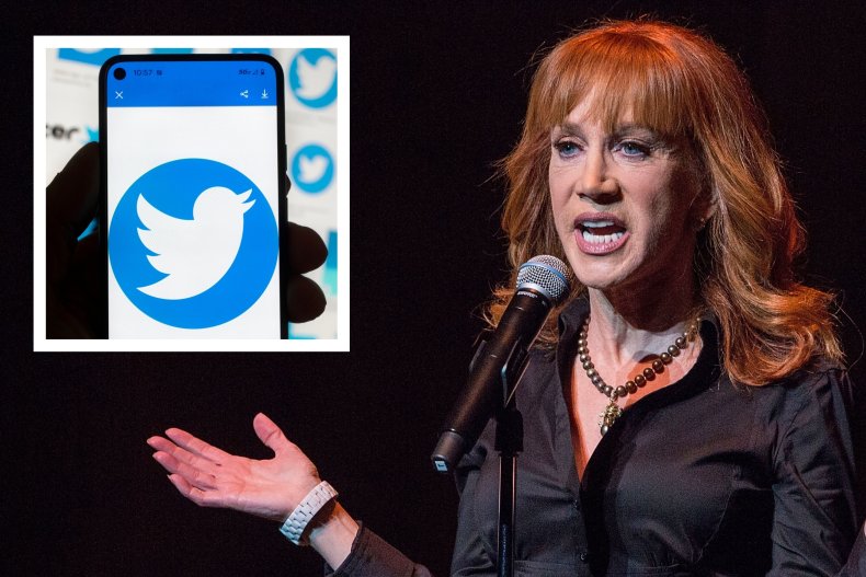 Kathy Griffin hits back at Twitter troll