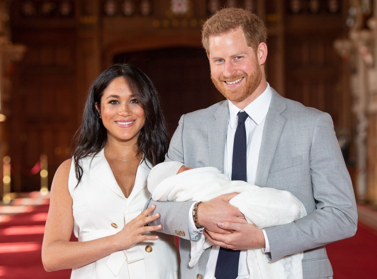 Prince Harry, Meghan Markle and Archie 