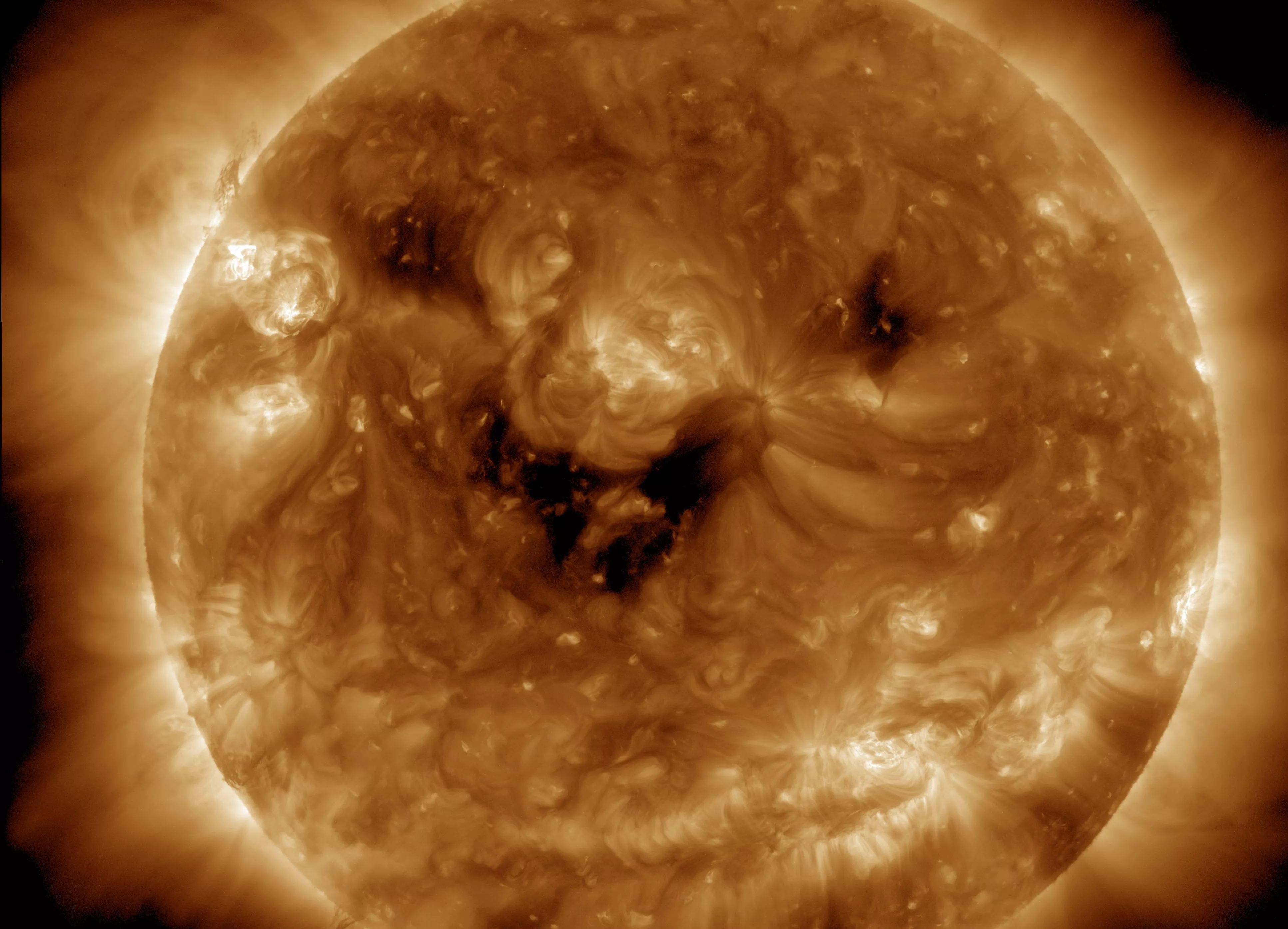 Eerie Smiley Face Spotted on Surface of Sun After Solar Eclipse - Vimarsana News