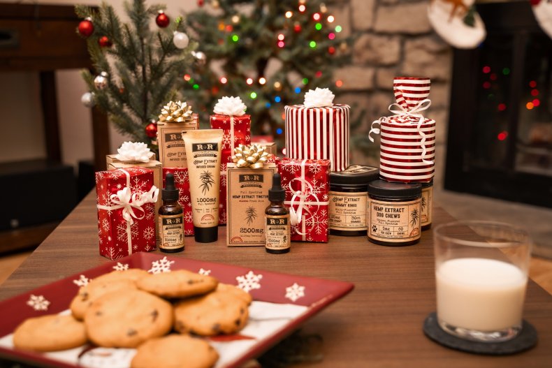 Holiday Display of CBD Products