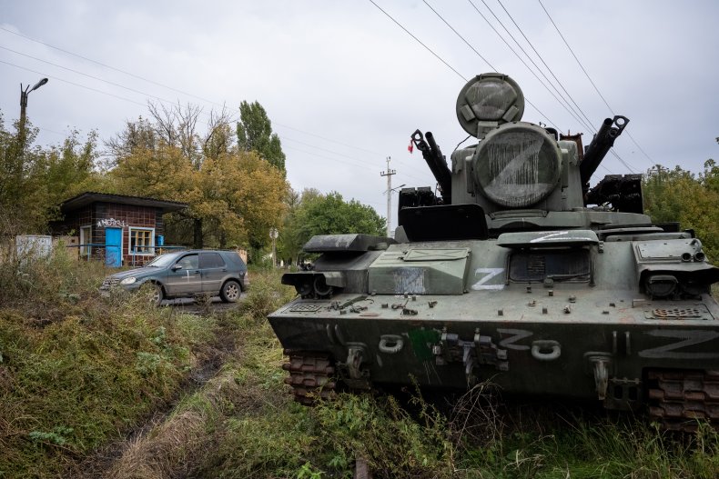 Abandoned Russian Tank in Kharkiv