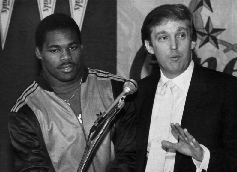 Herschel Walker e Donald Trump 1984