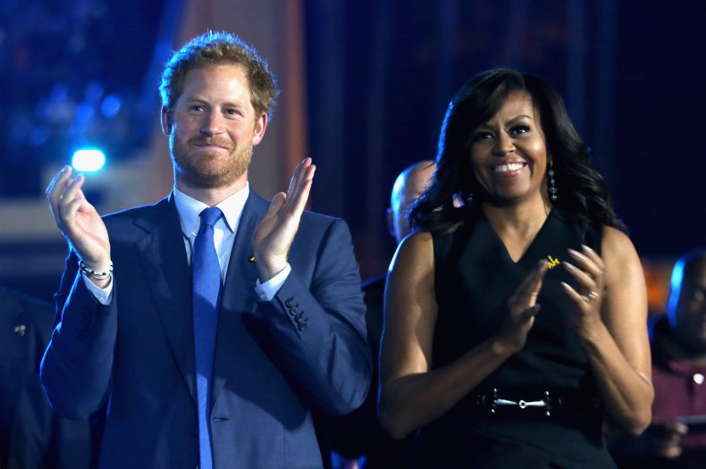 Prince Harry and Michelle Obama