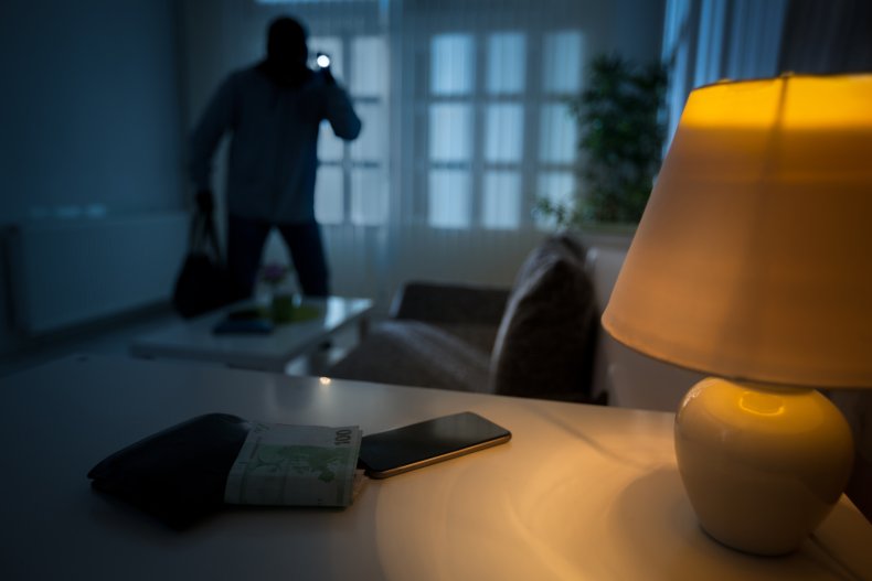 Burglar inside home