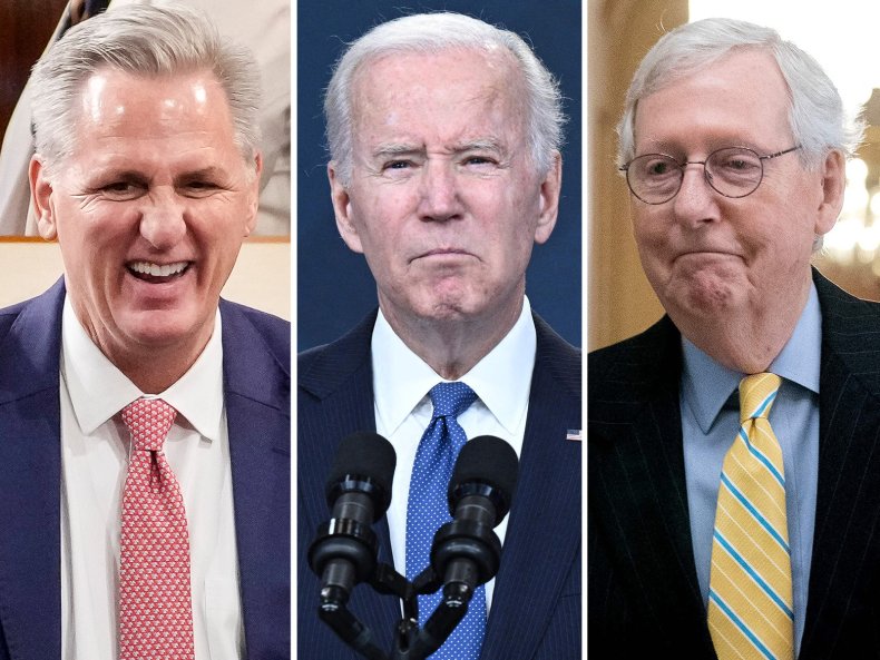 Composite Photo, McCarthy, Biden and McConnell