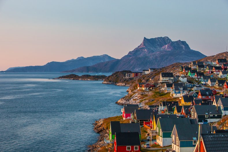 Greenland coastal village