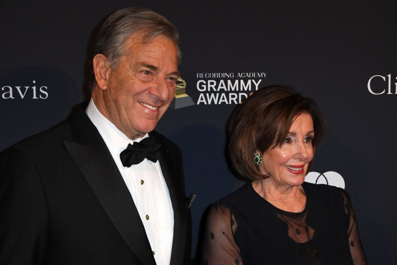 Nancy and Paul Pelosi Attend a Gala