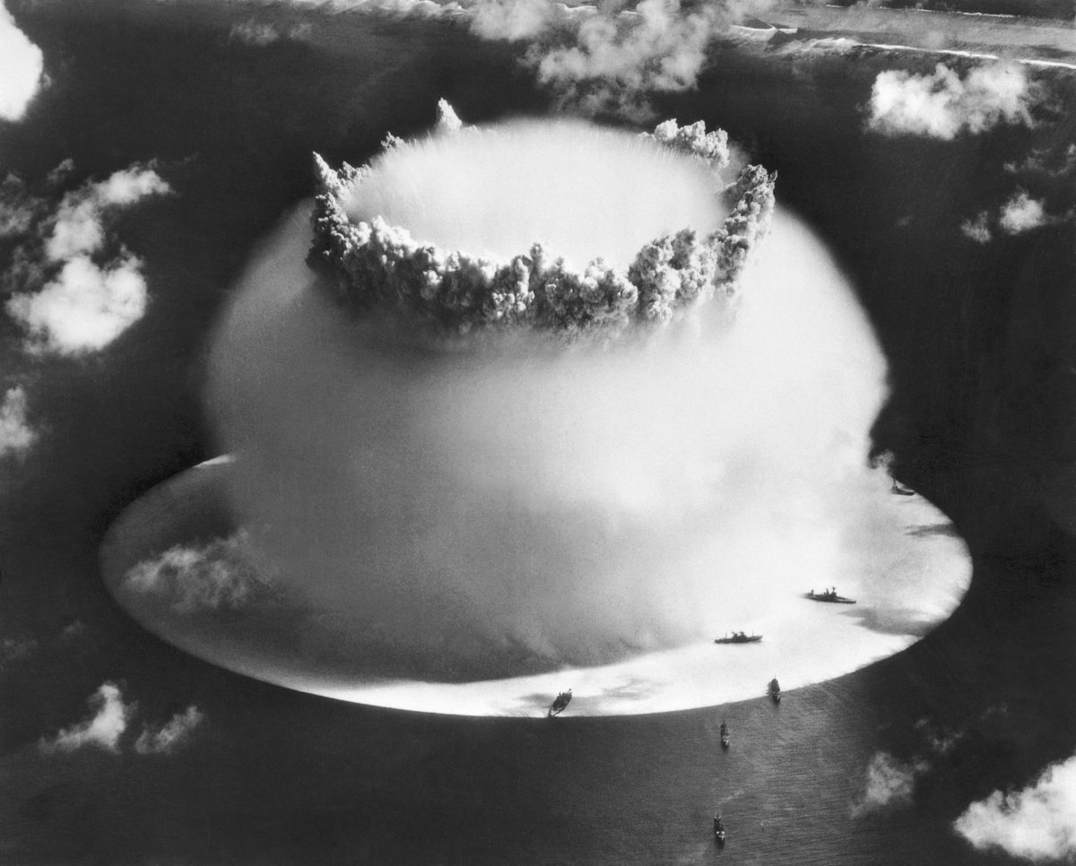 The Baker atomic bomb test