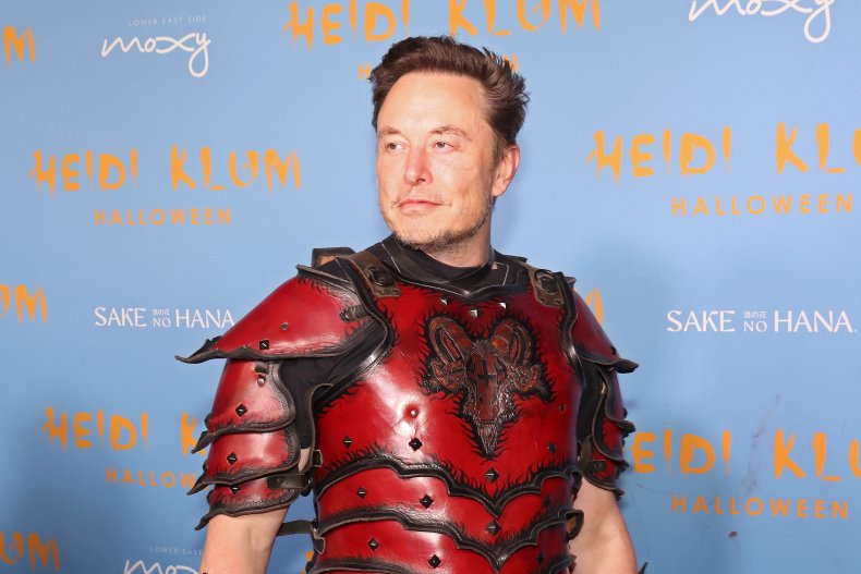 Elon Musk on Halloween 