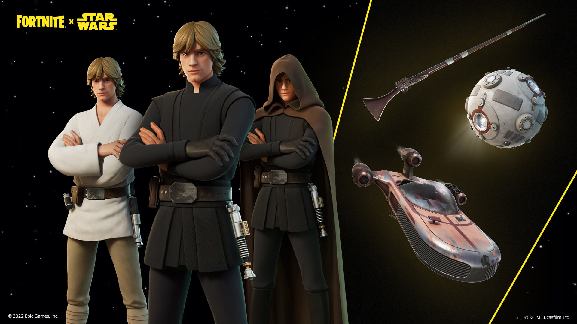 Fortnite Skywalker Week How to Get Luke, Leia, and Han Solo Skins