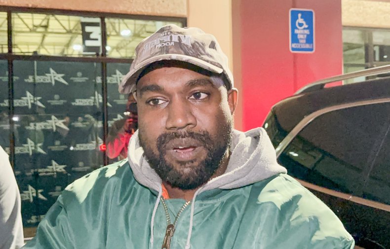 Kanye West aka Ye is seen on