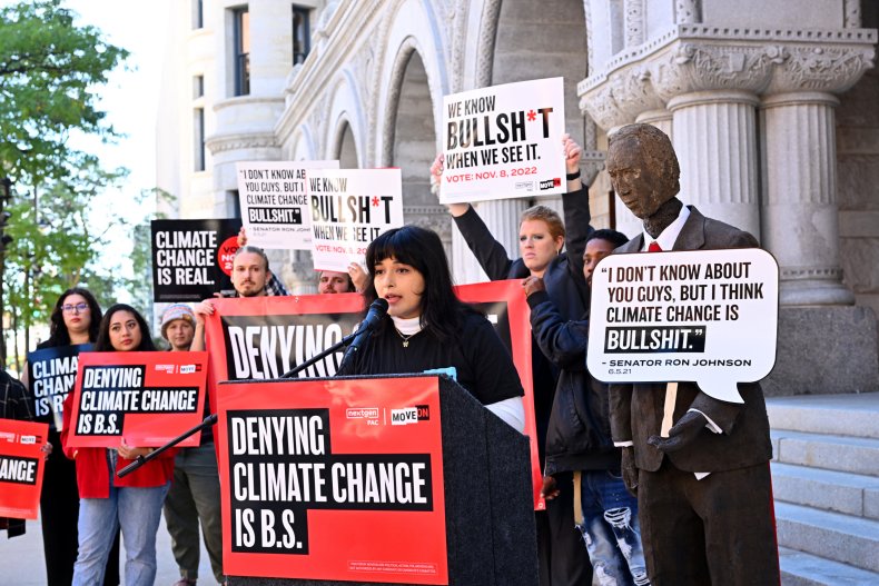 In the largest Wisconsin newspaper, Ron Johnson is "the worst senator" and supports Barnes Climate activists Ron Johnson