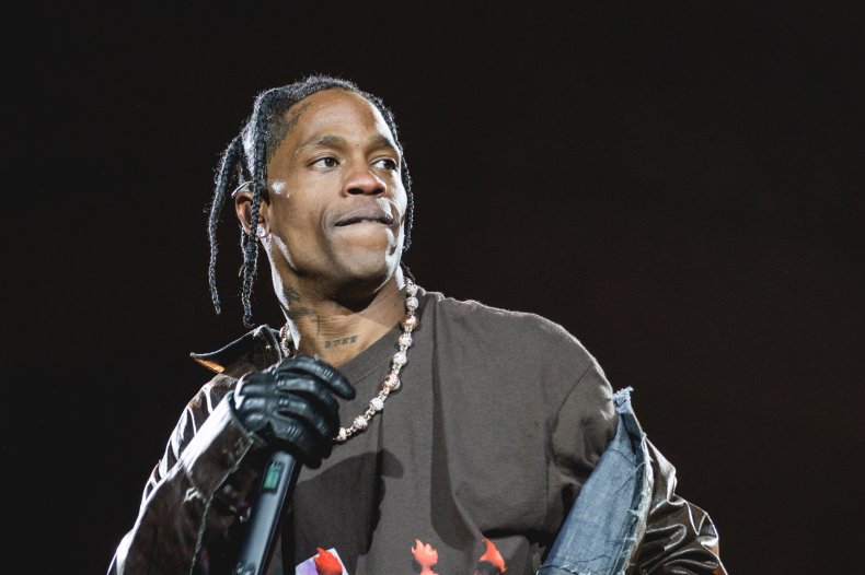travis scott performing at astroworld