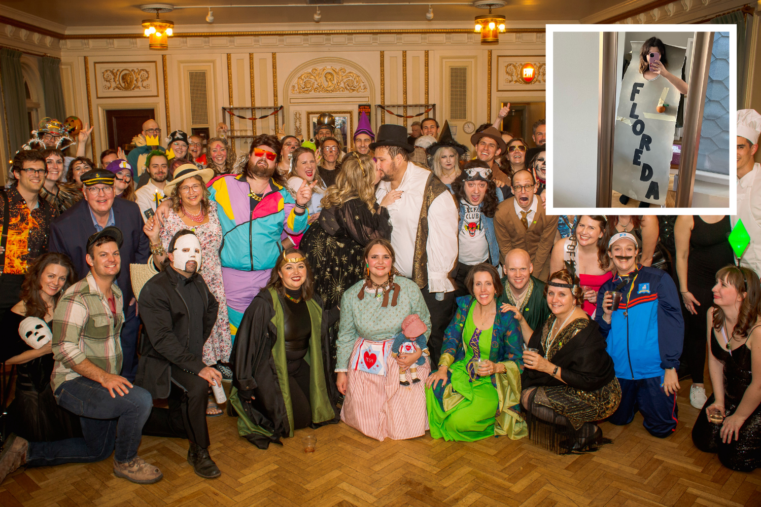 Company Arrive in Full Halloween Costumes to Couple’s Shock Wedding ceremony