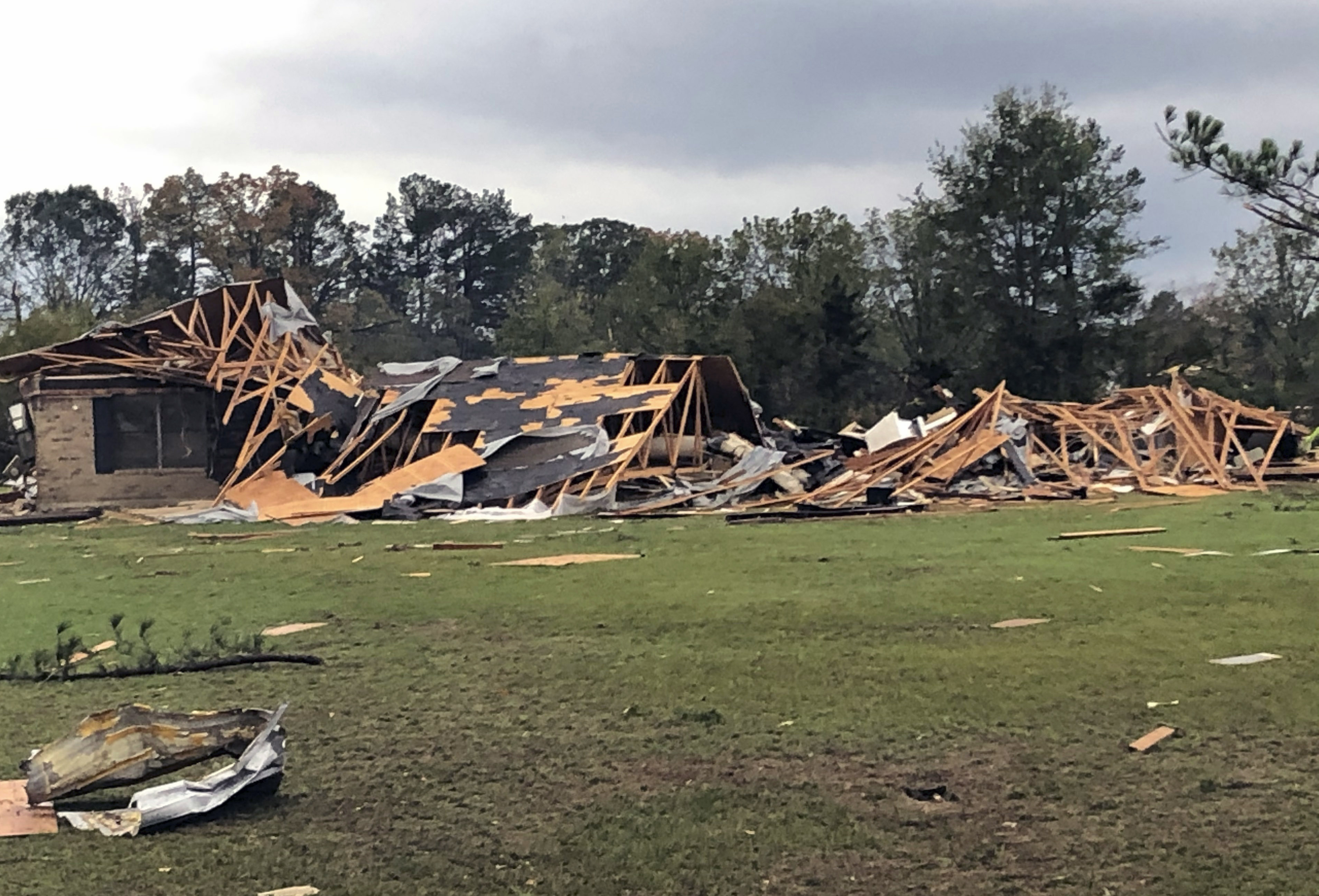 Texas Tornadoes Leave Trail Of Destruction As Photos Show Houses Destroyed