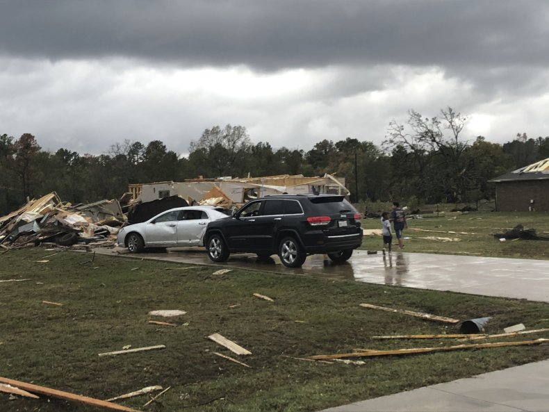 Tornado damage pictured in Texas