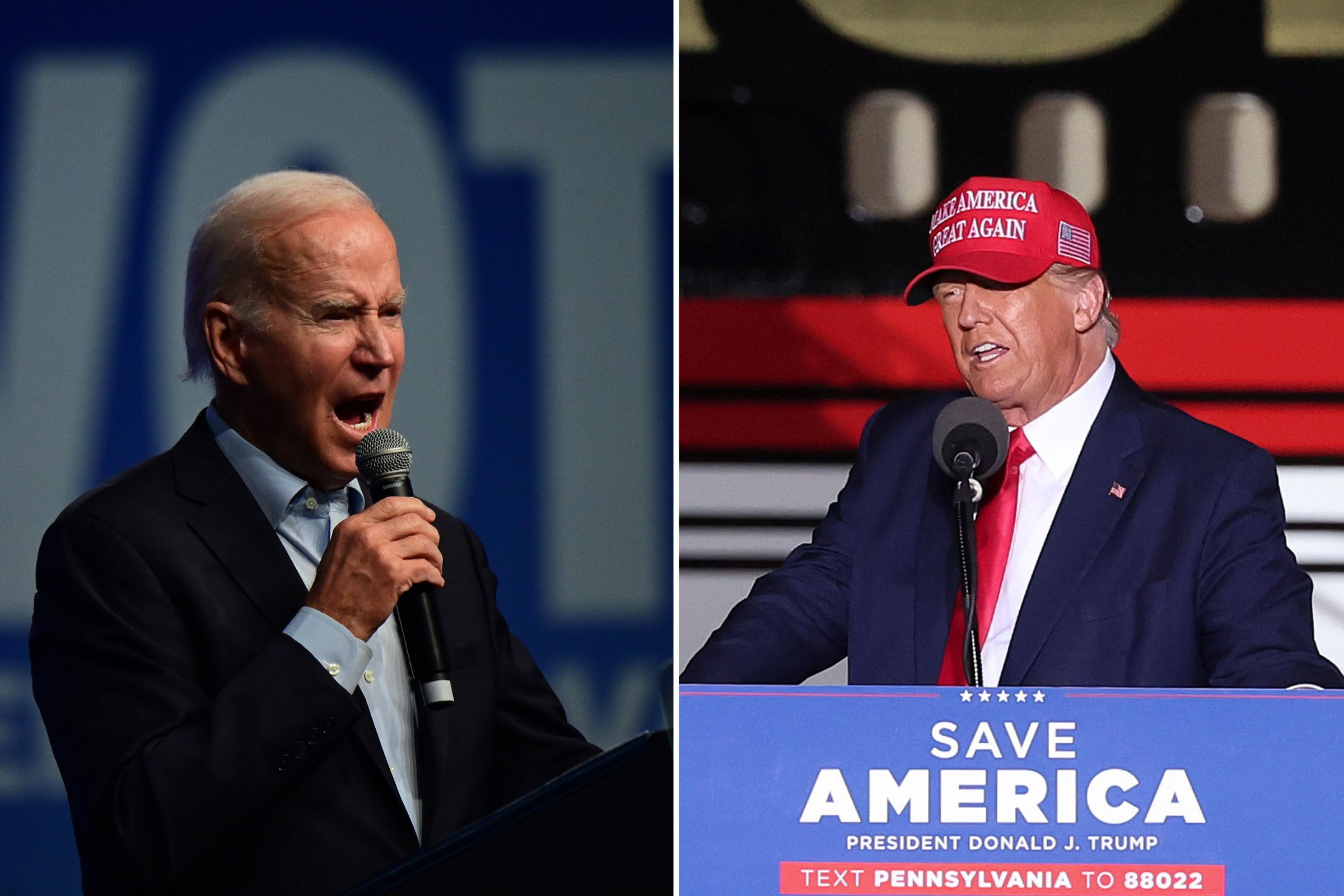 Donald Trump Boasts About His Crowd as Empty Seats Seen at Biden Rally