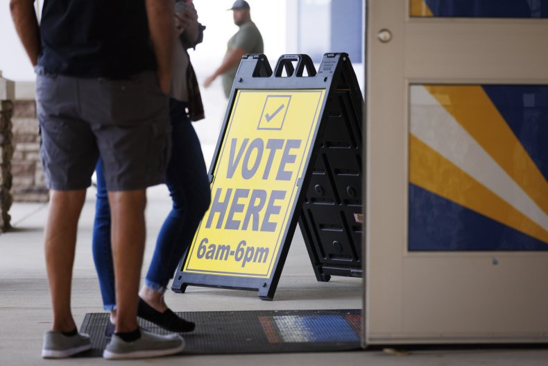 Voting sign in Kentucky
