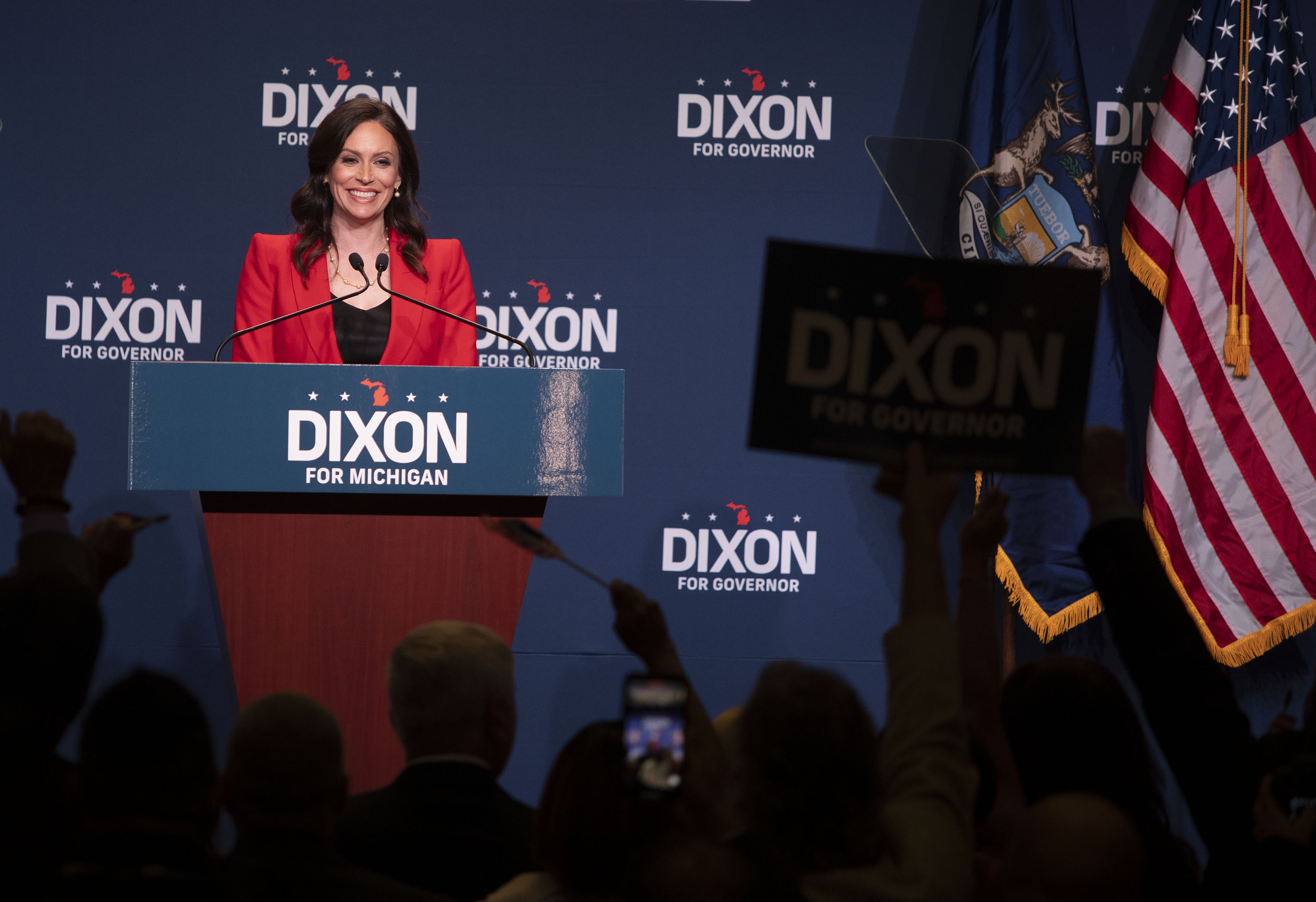 Tudor Dixon Supporters Boo Fox News After It Calls Election for Whitmer