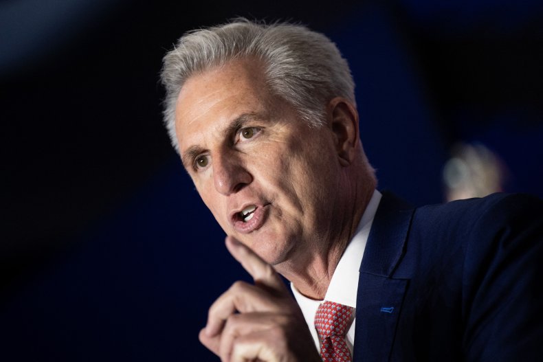House Minority Leader Kevin McCarthy speaks
