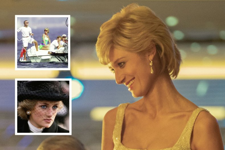 Diana portrayed in The Crown, Real Life