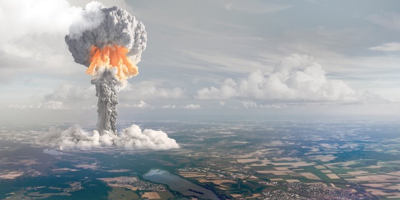 nuclear explosion from a distance