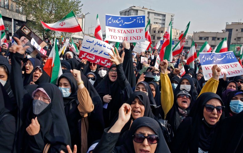 Protests in Tehran, Iran
