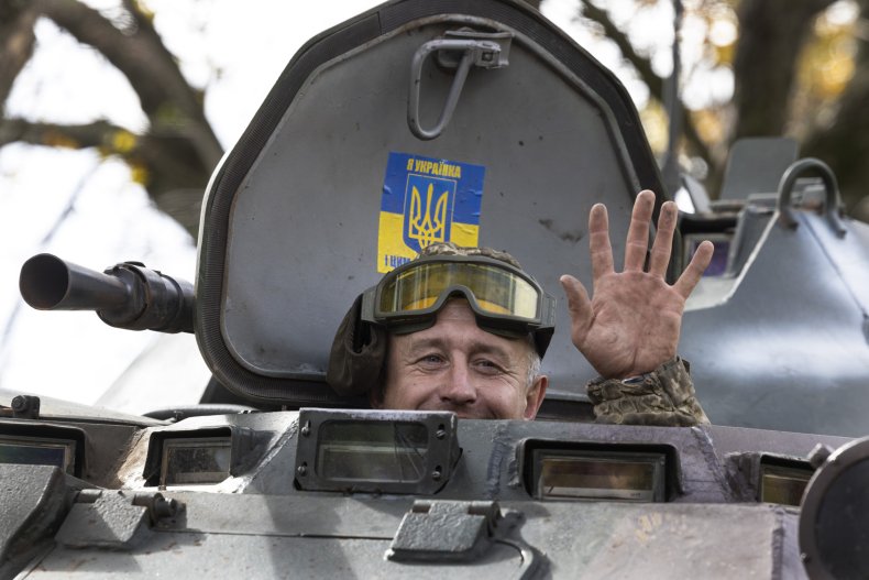 Ukraine soldier pictured near Kramatorsk Russia invasion