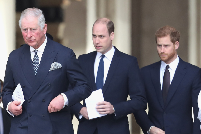 Charles III, Prince William, Prince Harry