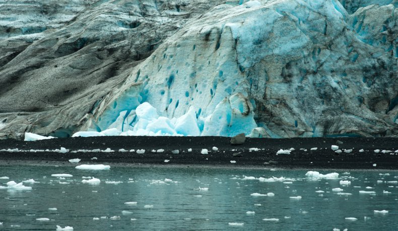 Melting glacier