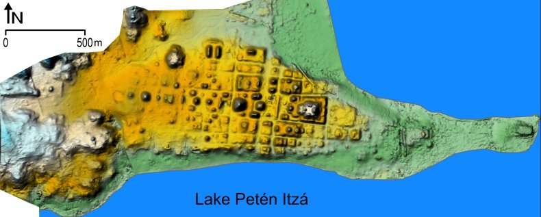 A map of Nixtun-Ch'ich' in Guatemala